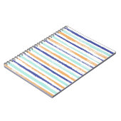 Carnet Rayures géométriques textiles cousans couture vint (Côté gauche)