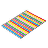 Carnet Rayures horizontales arc-en-ciel (Côté gauche)