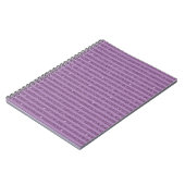 Carnet Rayures Horizontales de Style Pailleté Mûre Atténu (Côté gauche)