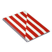Carnet Rayures interrompues rouges (Côté Droit)