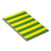 Carnet Rayures jaune et verte (Côté Droit)