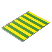 Carnet Rayures jaune et verte (Côté gauche)