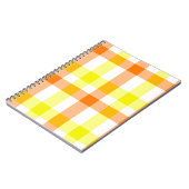 Carnet Rayures jaunes et orange (Côté gauche)