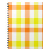 Carnet Rayures jaunes et orange (Devant)