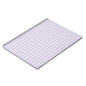 Carnet Rayures lavande violet (Côté gauche)