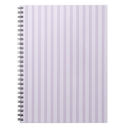 Carnet Rayures lavande violet (Devant)