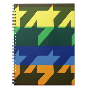 Carnet Rayures lumineuses d'arc-en-ciel