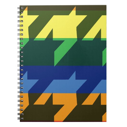 Carnet Rayures lumineuses d'arc-en-ciel (Devant)