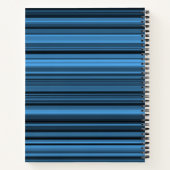 Carnet Rayures Noir Bleu (Dos)