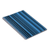 Carnet Rayures Noir Bleu (Côté Droit)