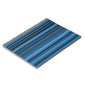 Carnet Rayures Noir Bleu (Côté gauche)
