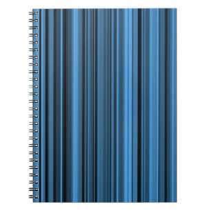Carnet Rayures Noir Bleu