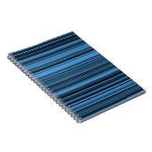 Carnet Rayures Noir Bleu (Côté Droit)