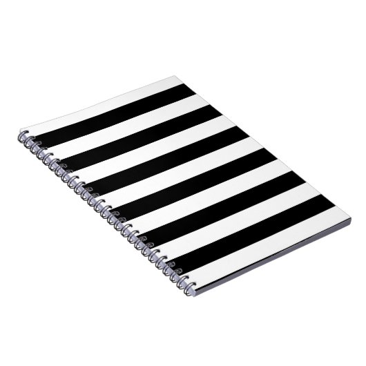 Carnet Rayures noires et blanches de base (Côté Droit)