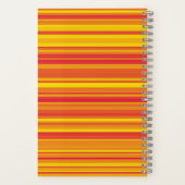 Carnet Rayures Orange Rouge Jaune (Verso)