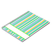Carnet Rayures pastel (Côté gauche)