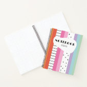 Carnet Rayures Pop Whimsical (Intérieur)