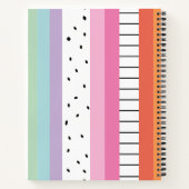 Carnet Rayures Pop Whimsical (Dos)