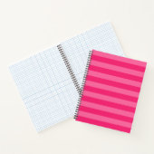 Carnet Rayures rose pâle et rose chaud (Intérieur)