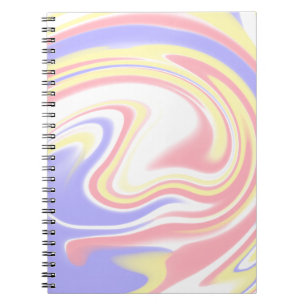 Carnet Rayures rose rouge violet motif personnalisé moder
