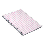 Carnet Rayures roses d'aquarelle d'arrière - plan (Côté Droit)