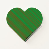 Carnet Rayures Vert Marron (Dos)