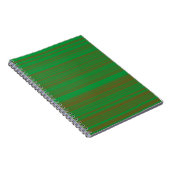Carnet Rayures Vert Marron (Côté Droit)