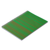 Carnet Rayures Vert Marron (Côté gauche)