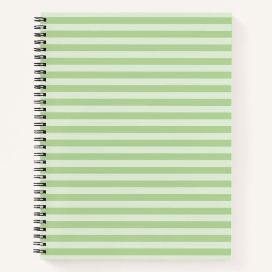 Carnet Rayures Vertes (Devant)