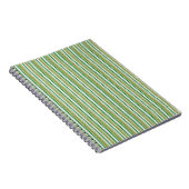 Carnet Rayures Vertes Pailletées (Côté Droit)