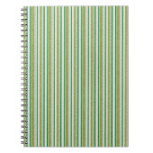 Carnet Rayures Vertes Pailletées (Devant)