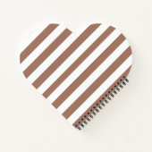Carnet Rayures verticales vintage Mousse de Mocha Blanc (Dos)