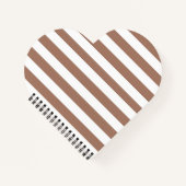 Carnet Rayures verticales vintage Mousse de Mocha Blanc (Devant)