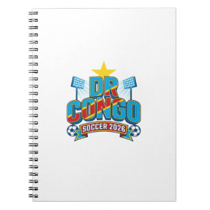 Carnet RDC Soccer 2026 Football Gras Pays Typographie