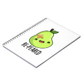 Carnet Re-peared Funny Fruit Pear Pun (Côté gauche)