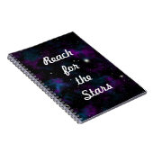 Carnet Reach for the Stars Galaxy Inspiring Quote (Côté Droit)