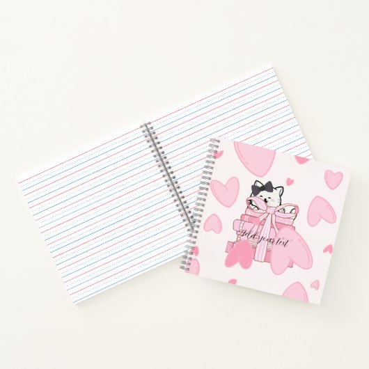 Carnet Read • Love • Write – Cat & Book Notebook (Intérieur)