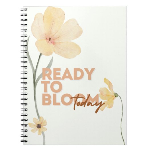 Carnet Ready to Bloom Notebook (Devant)