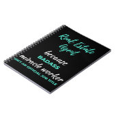 Carnet Real Estate Agent Because Badass Miracle Worker (Côté gauche)