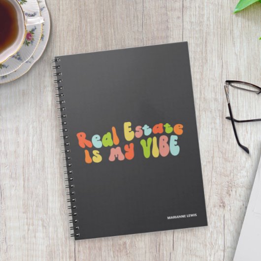 Carnet Real Estate Is My Vibe, Groovy Colorful Realtor