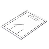 Carnet Réalisateur professionnel personnalisé de société  (Côté gauche)