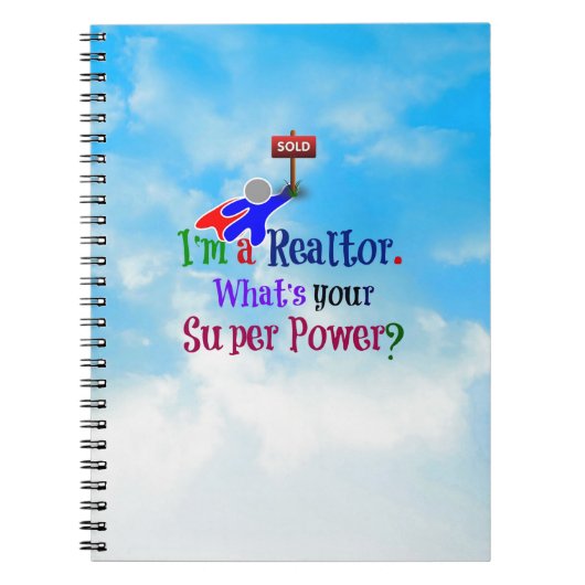 Carnet Realtor Superhero (Devant)