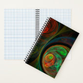 Carnet Reborn Green Art Abstrait (À l'intérieur)