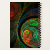 Carnet Reborn Green Art Abstrait (Verso)