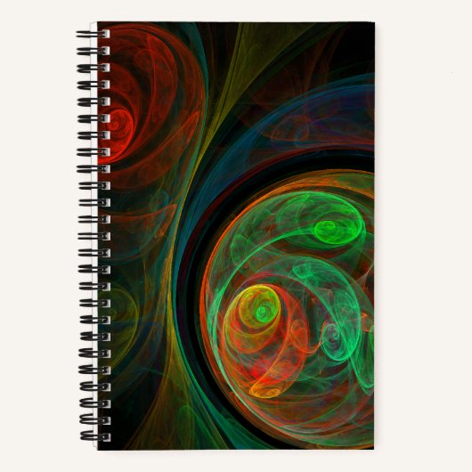 Carnet Reborn Green Art Abstrait (Recto)