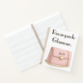 Carnet "Recargando Glamour" Funny Pink Purse Personalized (Intérieur)