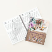 Carnet RECEPES - Fête des mariées Nouveaux mariés Famille (Intérieur)