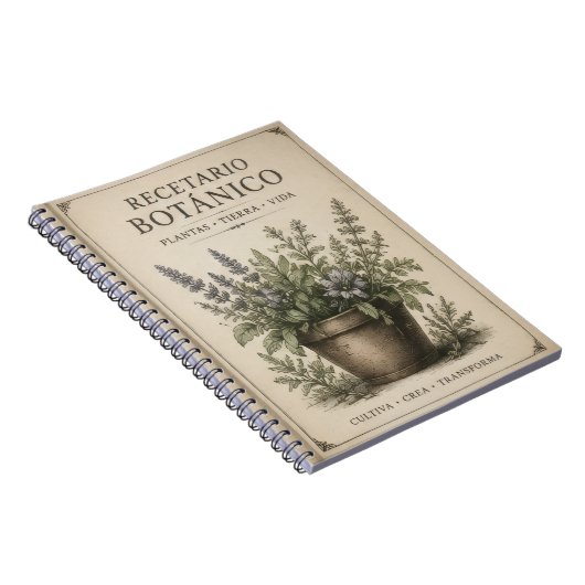 Carnet recetario botanico de bolsillo (Côté Droit)