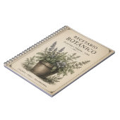 Carnet recetario botanico de bolsillo (Côté gauche)
