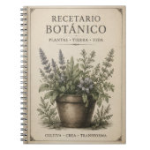 Carnet recetario botanico de bolsillo (Devant)